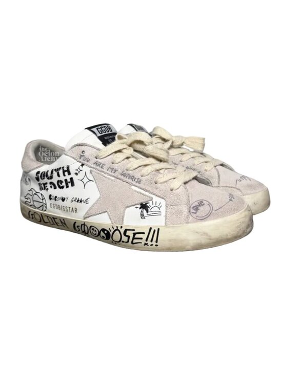 Golden Goose Shoes - Size 40 Golden Goose Wmns Superstar 'Miami South Beach' GWF00101 Pre-Owned